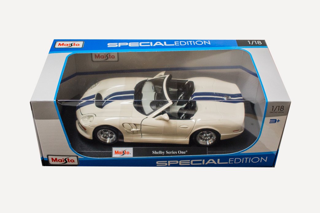 Maisto 1: 18 Scale Shelby Series One Diecast Vehicle - Kids, Red